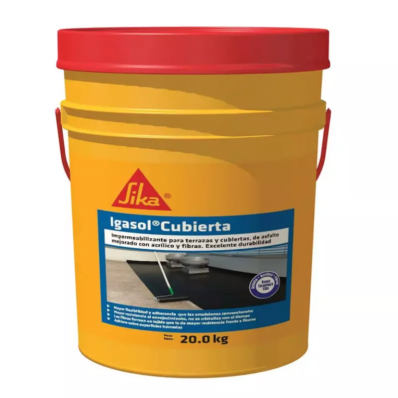 Sika Igasol Cubierta Impermeabilizante Para Cubiertas 20 kg Sika Igasol Cubierta Impermeabilizante Para Cubiertas 20 kg