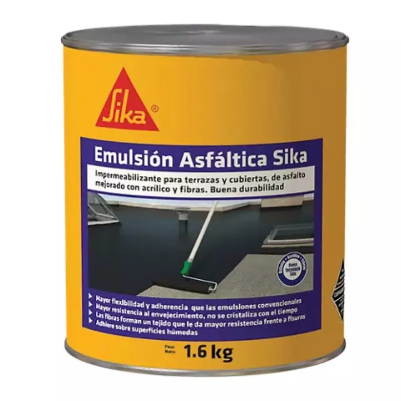 Emulsion Asfáltica Sika x 1.6 Kg Emulsion Asfáltica Sika x 1.6 Kg