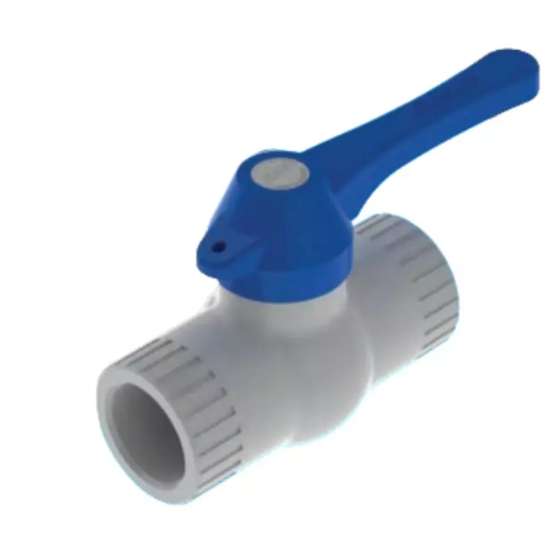 Válvula de bola PVC soldar manija larga tipo pesada 1" PCP Válvula de bola PVC soldar manija larga tipo pesada 1" PCP