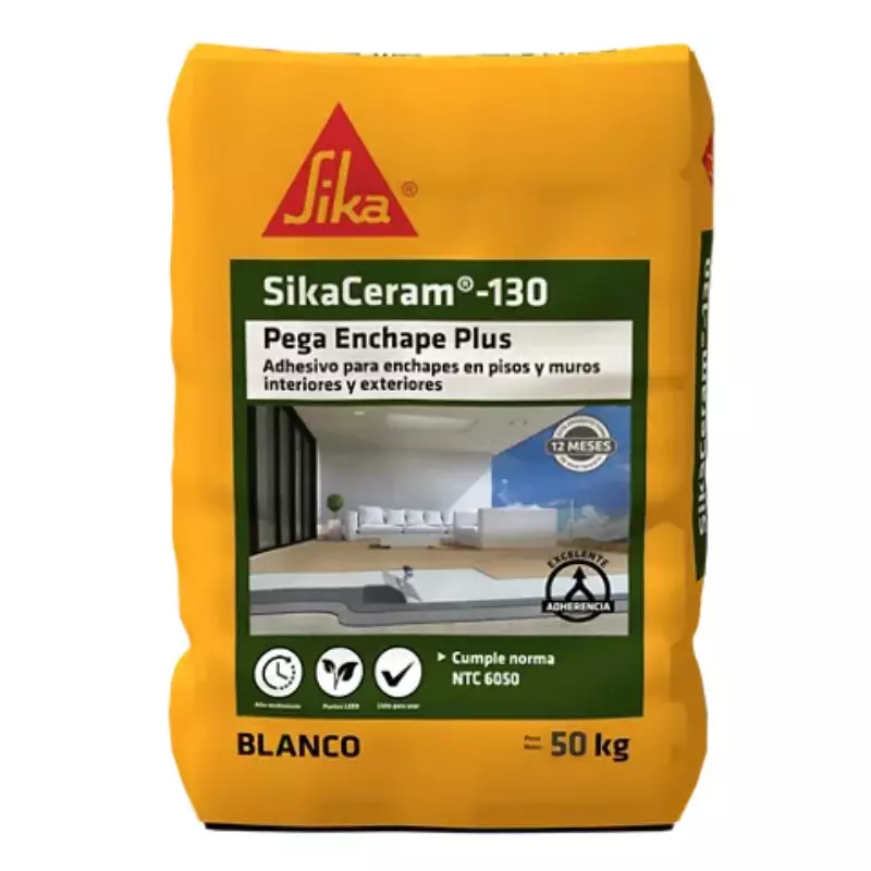 SikaCeram 130 Pega Enchape Plus gris x 50 Kg Sika SikaCeram 130 Pega Enchape Plus gris x 50 Kg Sika