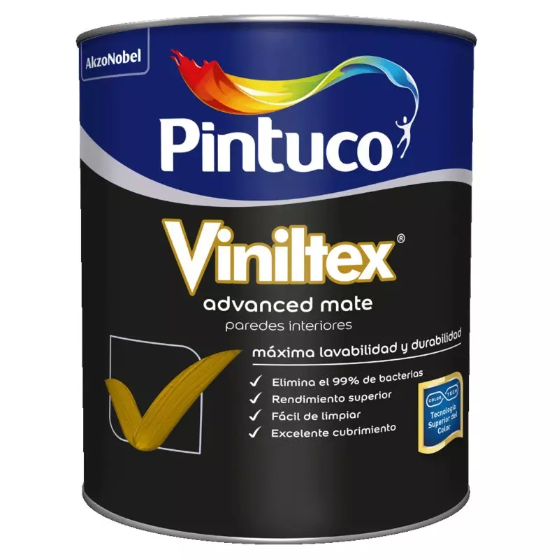Pintura Viniltex Advanced verde Jamaicano 1547 1/4 Galón Pintuco Pintura Viniltex Advanced verde Jamaicano 1547 1/4 Galón Pintuco