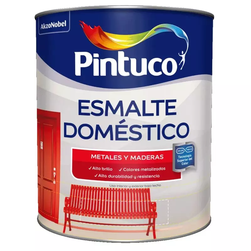 Esmalte Doméstico Caoba P75 cuarto de Galón Pintuco Esmalte Doméstico Caoba P75 cuarto de Galón Pintuco