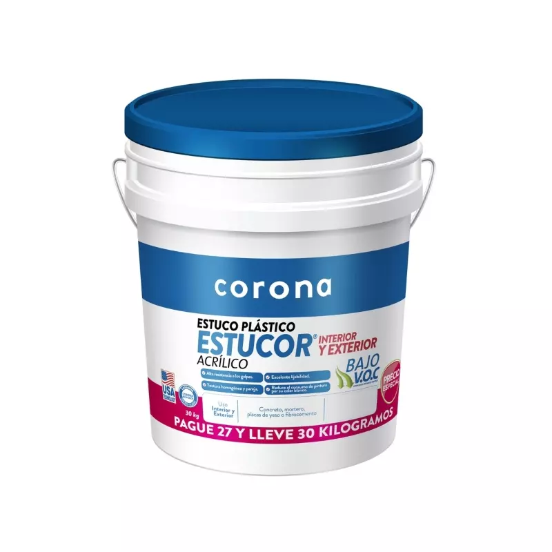 Estucor Estuco Plástico 30 kg Corona Estucor Estuco Plástico 30 kg Corona