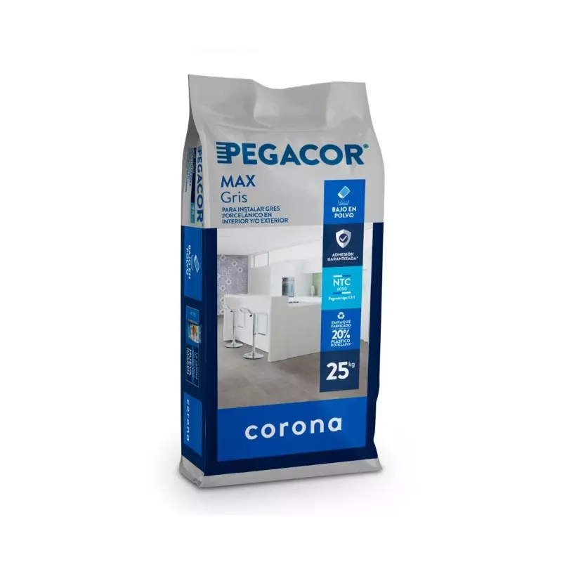 Pegacor max gris x 25kg Corona Pegacor max gris x 25kg Corona