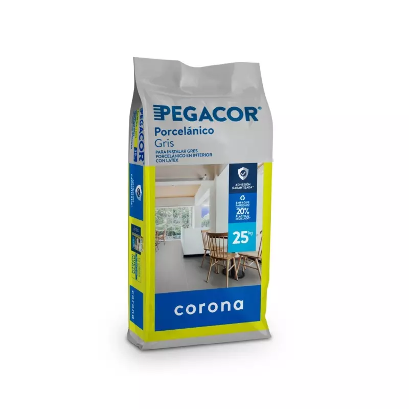 Pegacor porcelanico gris x 25kg Corona Pegacor porcelanico gris x 25kg Corona