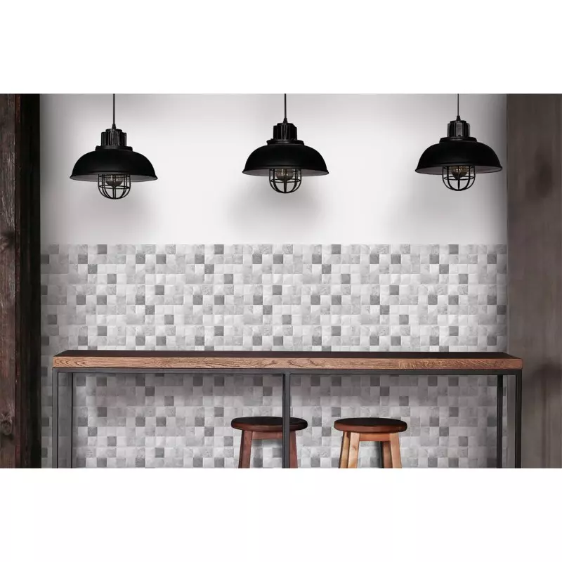 Base Decorada Chipre Gris Cara Única 20.5X60 cm Corona Base Decorada Chipre Gris Cara Única 20.5X60 cm Corona