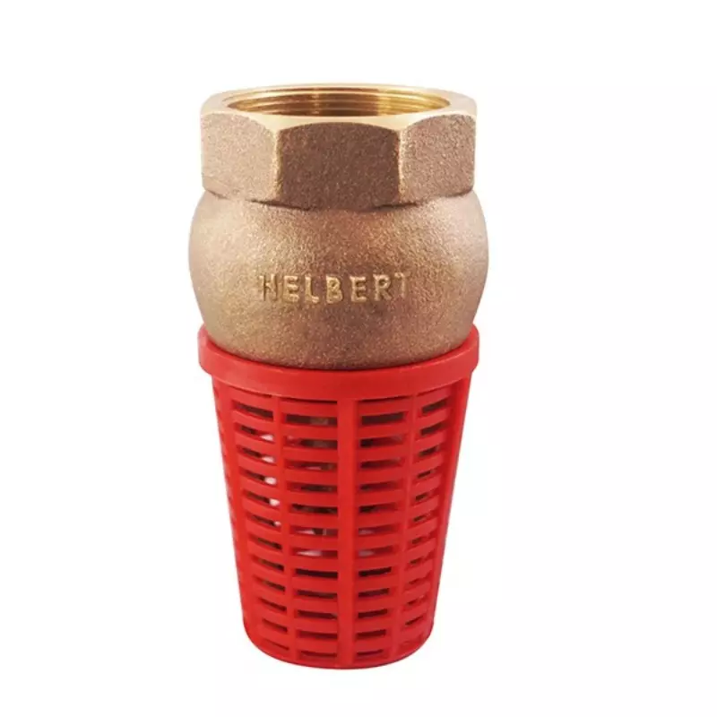 Válvula Pie En Bronce Canastilla Plástica de 2 1/2" Helbert Válvula Pie En Bronce Canastilla Plástica de 2 1/2" Helbert