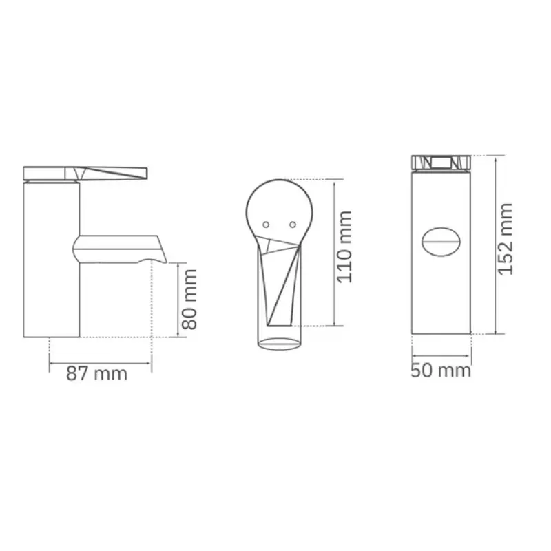 Grifería para lavamanos Monomando Bajo Sion negra Gricol Grifería para lavamanos Monomando Bajo Sion negra Gricol
