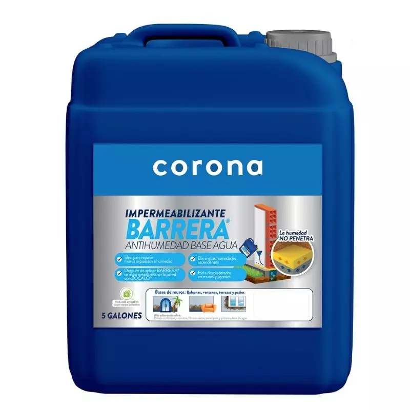 Impermeabilizante BARRERA® Base Agua Corona 5 Galones Impermeabilizante BARRERA® Base Agua Corona 5 Galones