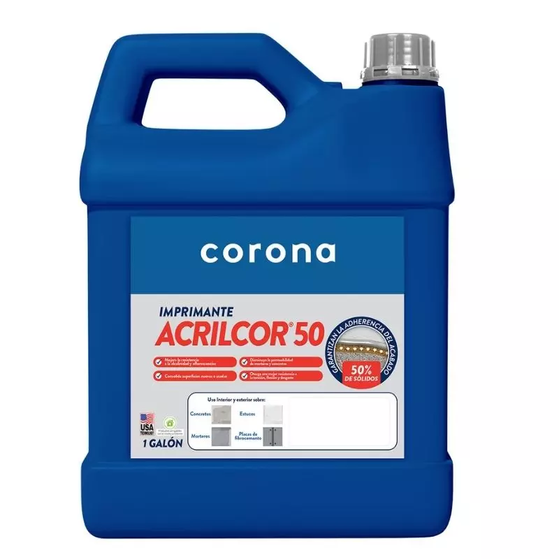 Imprimante ACRILCOR® 50 Corona x 4 Galones Imprimante ACRILCOR® 50 Corona x 4 Galones