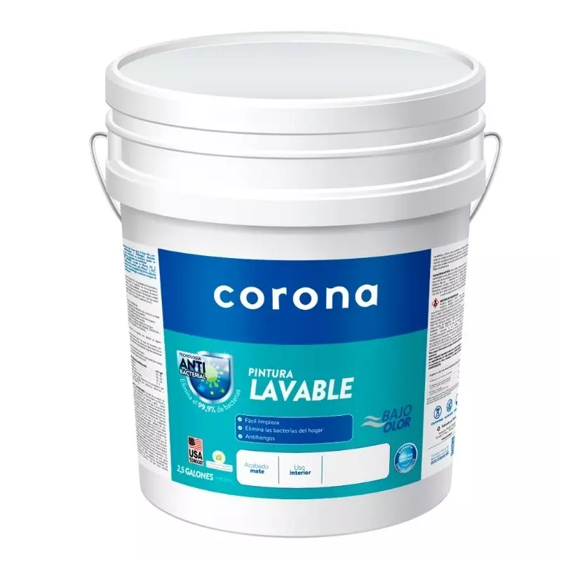 Pintura Blanco Lavable 5 Galones Corona Pintura Blanco Lavable 5 Galones Corona