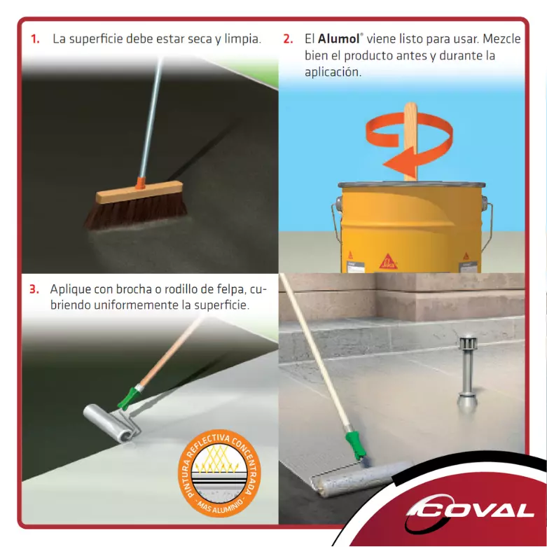 Alumol Pintura Para Protección De Cubiertas 16 kg Sika Alumol Pintura Para Protección De Cubiertas 16 kg Sika