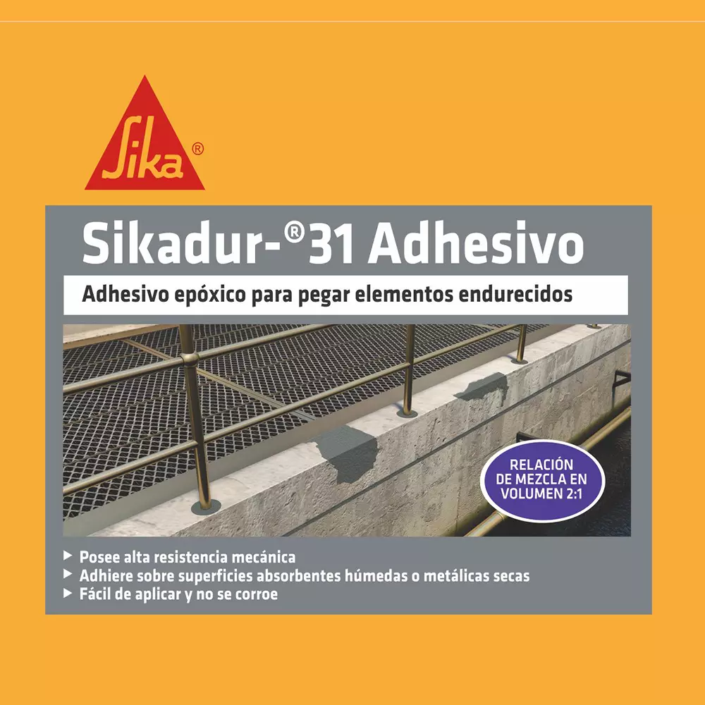 Sikadur 31 Adhesivo Epóxico Gris Pega Material Construcción 2kg Sika Sikadur 31 Adhesivo Epóxico Gris Pega Material Construcción 2kg Sika