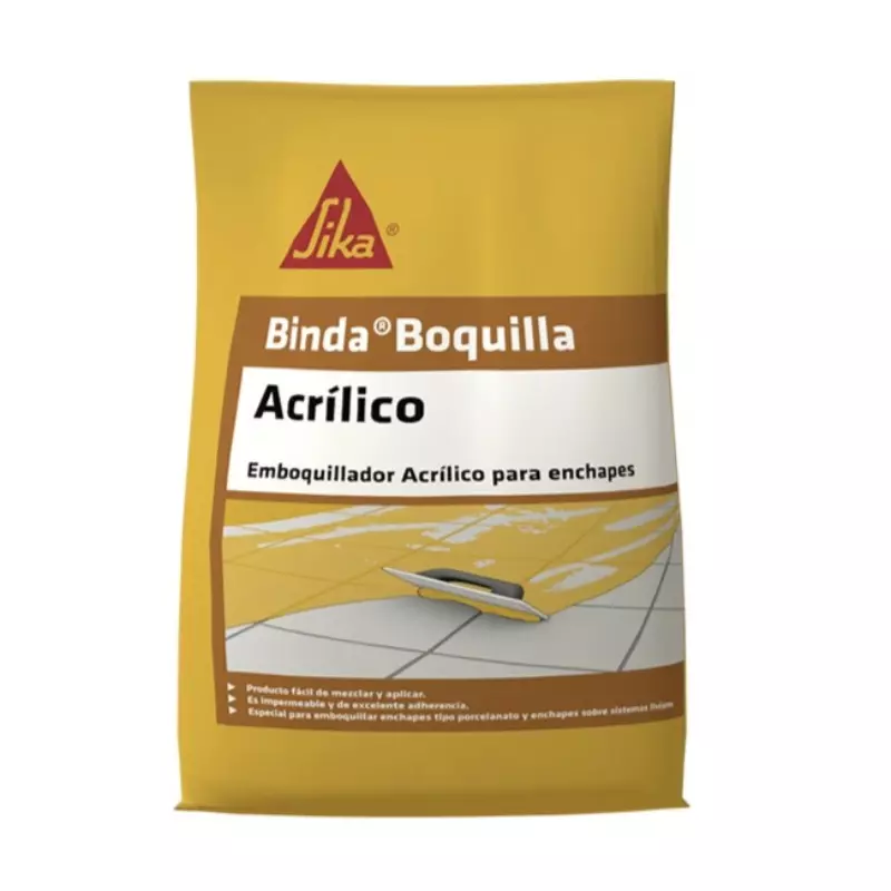 Binda boquilla acrílico beige x 2 kg Sika Binda boquilla acrílico beige x 2 kg Sika