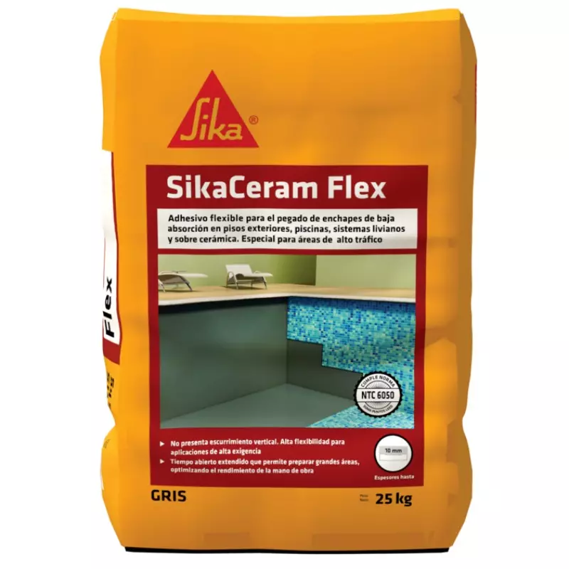Sikaceram Flex Gris X 25 Kg Sika Sikaceram Flex Gris X 25 Kg Sika