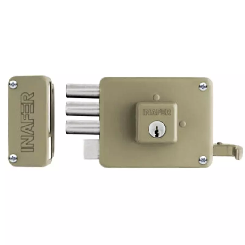 Cerradura de sobreponer C333 Mega Izquierda Inafer Cerradura de sobreponer C333 Mega Izquierda Inafer