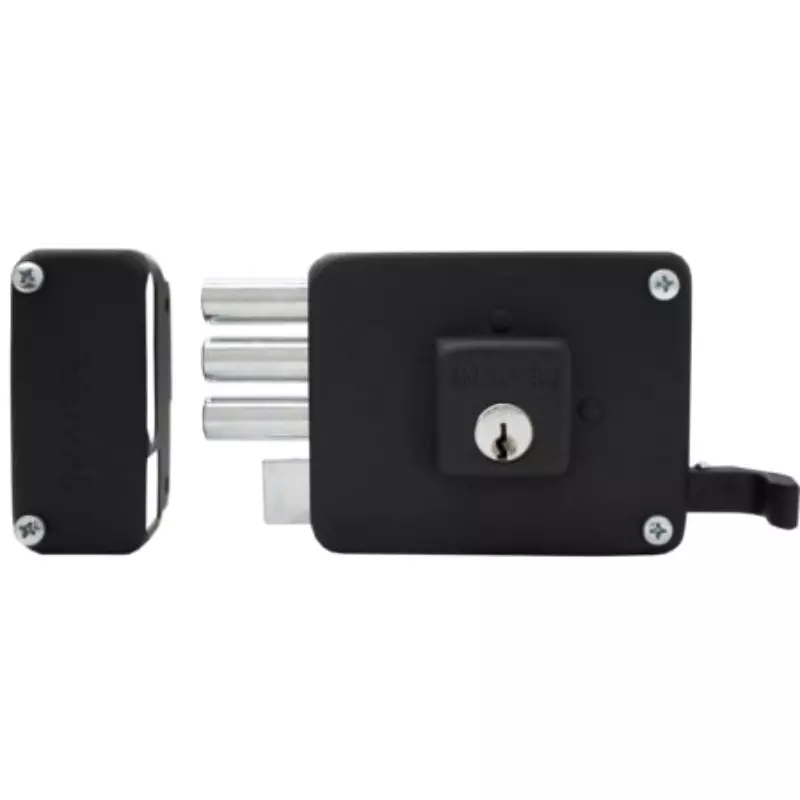 Cerradura de sobreponer C333 Mega black Izquierda Inafer Cerradura de sobreponer C333 Mega black Izquierda Inafer