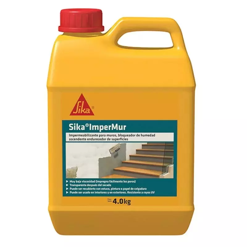 Sika Imper Mur Impermeabilizante para muros x 4 Kg Sika Sika Imper Mur Impermeabilizante para muros x 4 Kg Sika