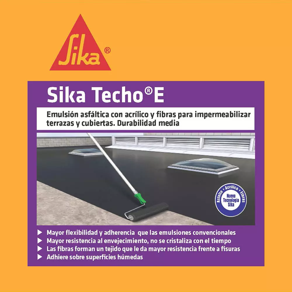 Sika Techo E Impermeabilizante Para Cubierta Y Terraza 3.5kg Sika Sika Techo E Impermeabilizante Para Cubierta Y Terraza 3.5kg Sika