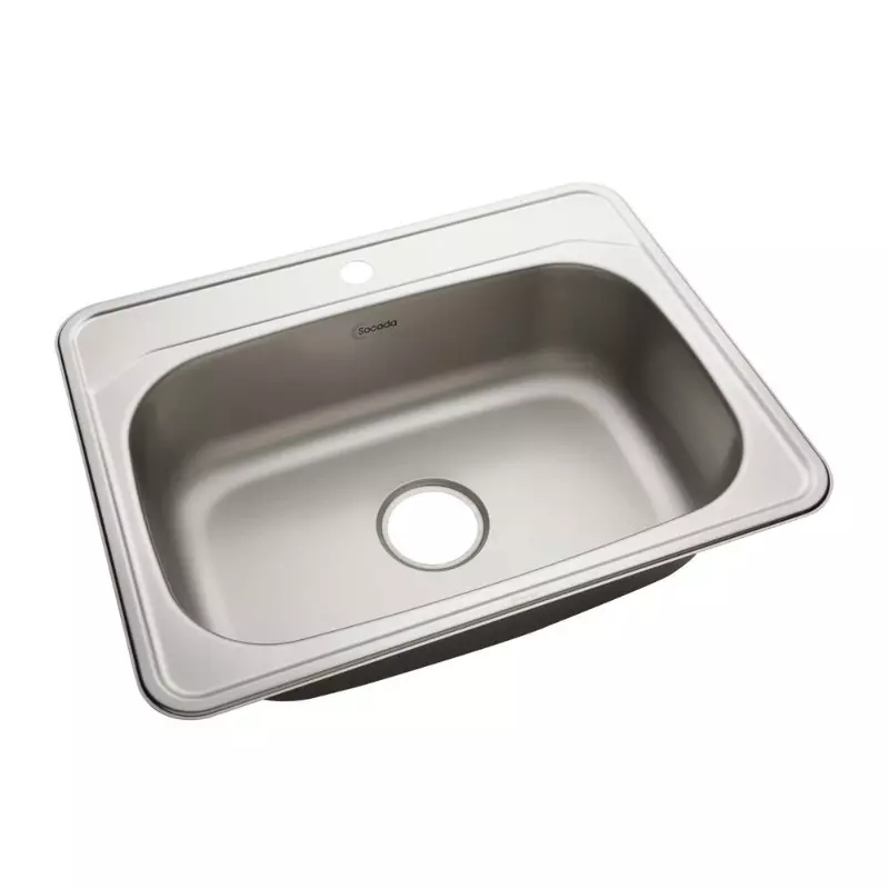 Lavaplatos sencillo acero inoxidable Radiante Empotrar 62 x 48cm monocontrol Socoda Lavaplatos sencillo acero inoxidable Radiante Empotrar 62 x 48cm monocontrol Socoda
