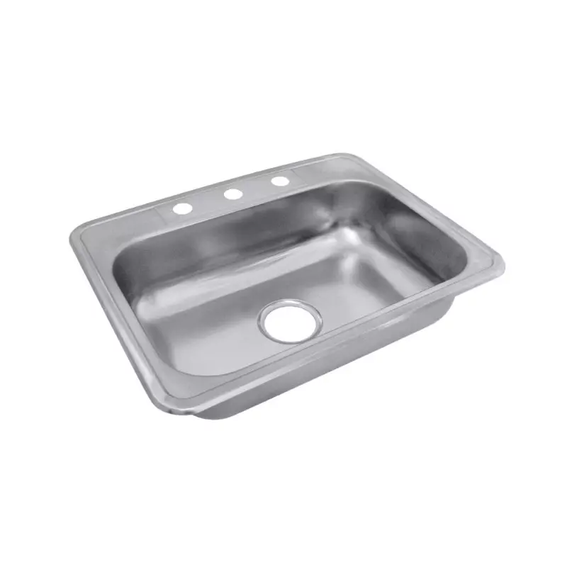 Lavaplatos sencillo acero inoxidable Vital Empotrar 53 x 43cm Mezclador Socoda Lavaplatos sencillo acero inoxidable Vital Empotrar 53 x 43cm Mezclador Socoda