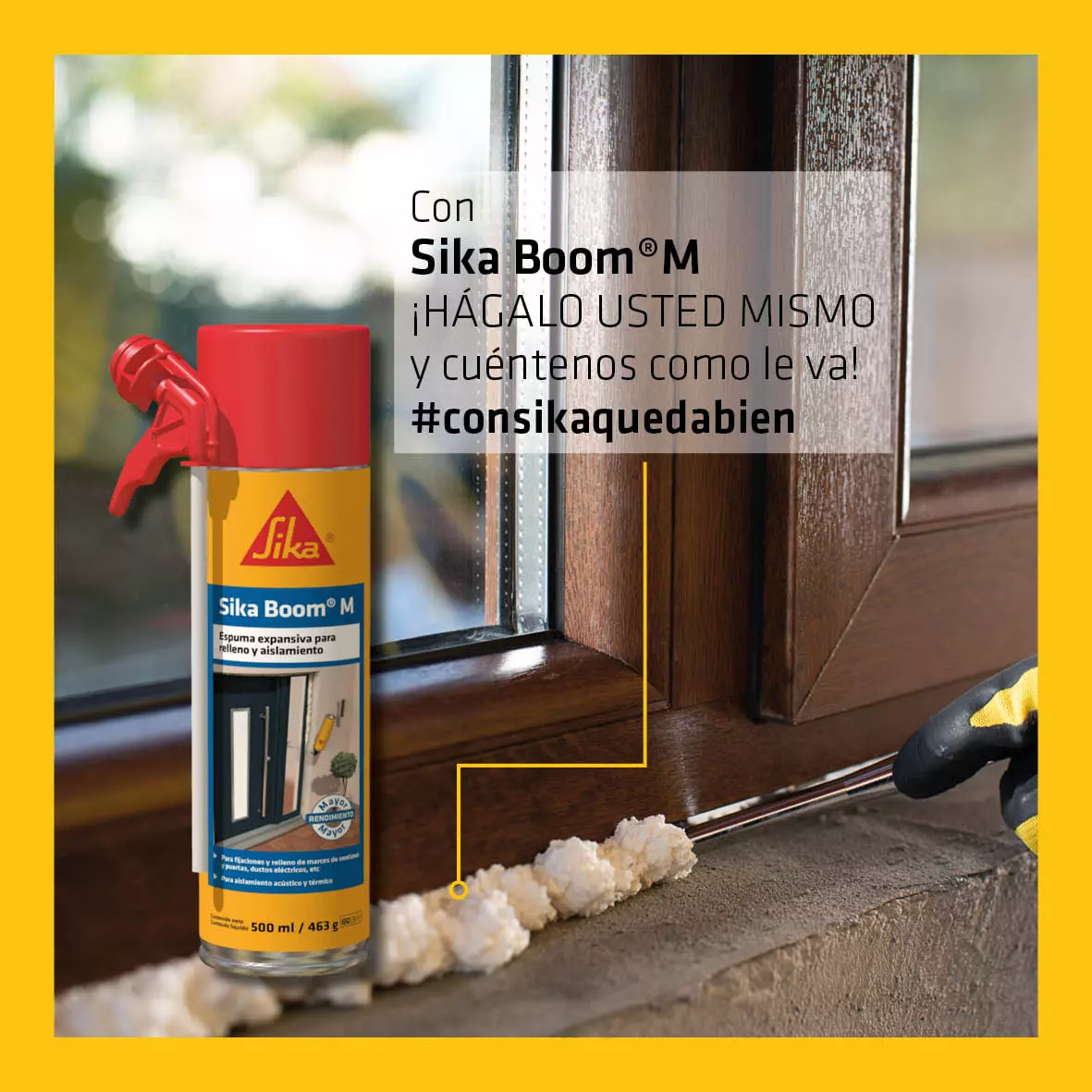Sika Boom M Espuma Expansiva De Poliuretano 500 ml Sika Sika Boom M Espuma Expansiva De Poliuretano 500 ml Sika