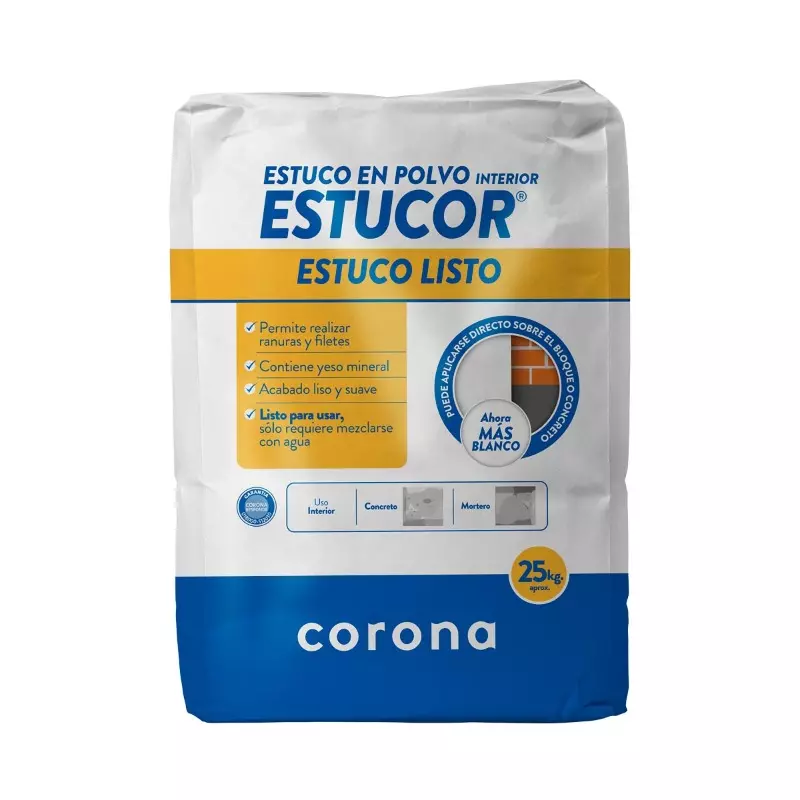 Estucor estuco listo x 25kg Corona Estucor estuco listo x 25kg Corona
