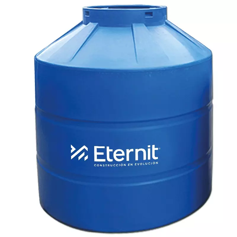 Tanque + tapa + juego de conexiones tipo botella azul 1100l Eternit Tanque + tapa + juego de conexiones tipo botella azul 1100l Eternit