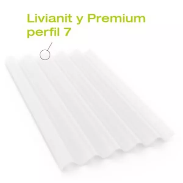 Teja premium perfil 7 No. 4 marfil 1.22 m x 92 cms Eternit Teja premium perfil 7 No. 4 marfil 1.22 m x 92 cms Eternit