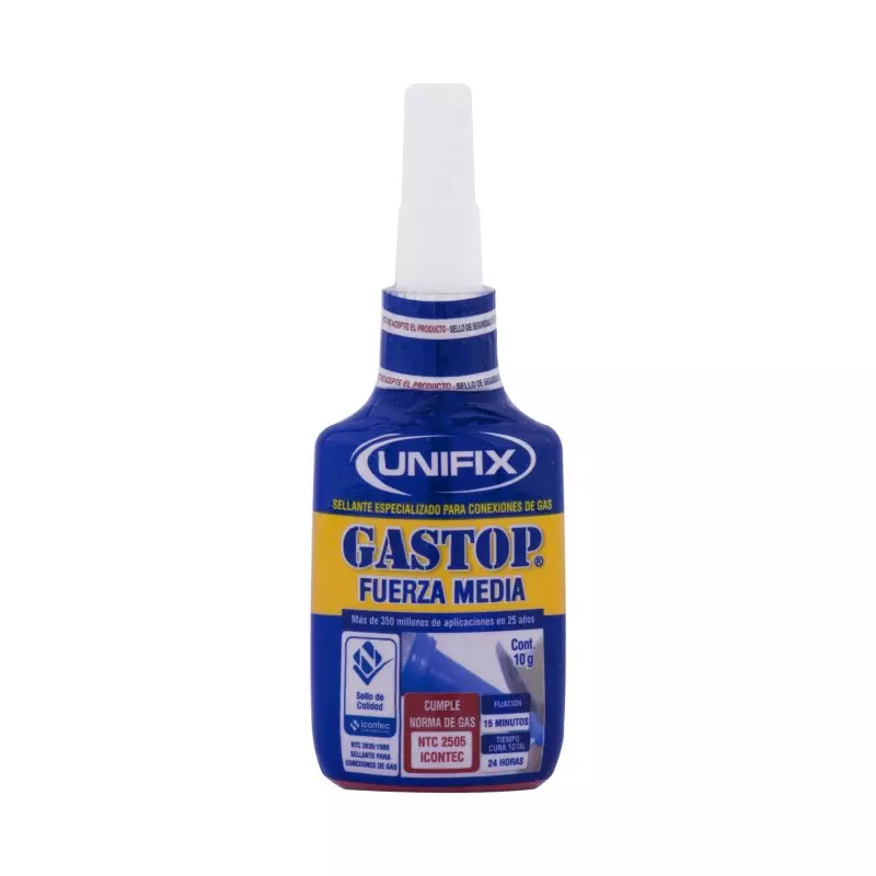 Sellante Gastop Fuerza Media x 10 Gr Unifix Sellante Gastop Fuerza Media x 10 Gr Unifix