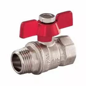 Válvula Bola Mariposa Metálica H-M De 1/2" Grival Válvula Bola Mariposa Metálica H-M De 1/2" Grival